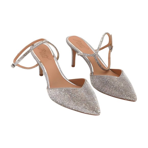 Badgley Mischka Shoes - Jewel Badgley Mischka Georgina Pointed Toe Mid Heel Size 8